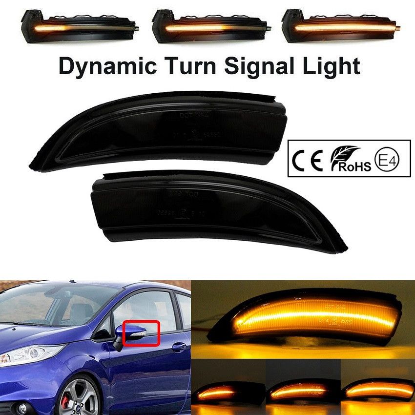 LED BOCNI DYNAMIC MIGAVCI U RETROVIZORU, TIPSKI - FORD - SMOKE LENS 170766 Beograd Zemun